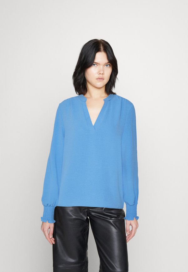 ONLY ONLMETTE V-NECK LS SMOCK TOP NOOS WVN - Blouse - provence