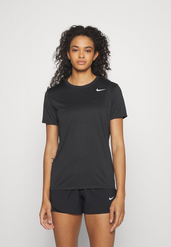 Nike Performance TEE - Sports T-shirt - black/white