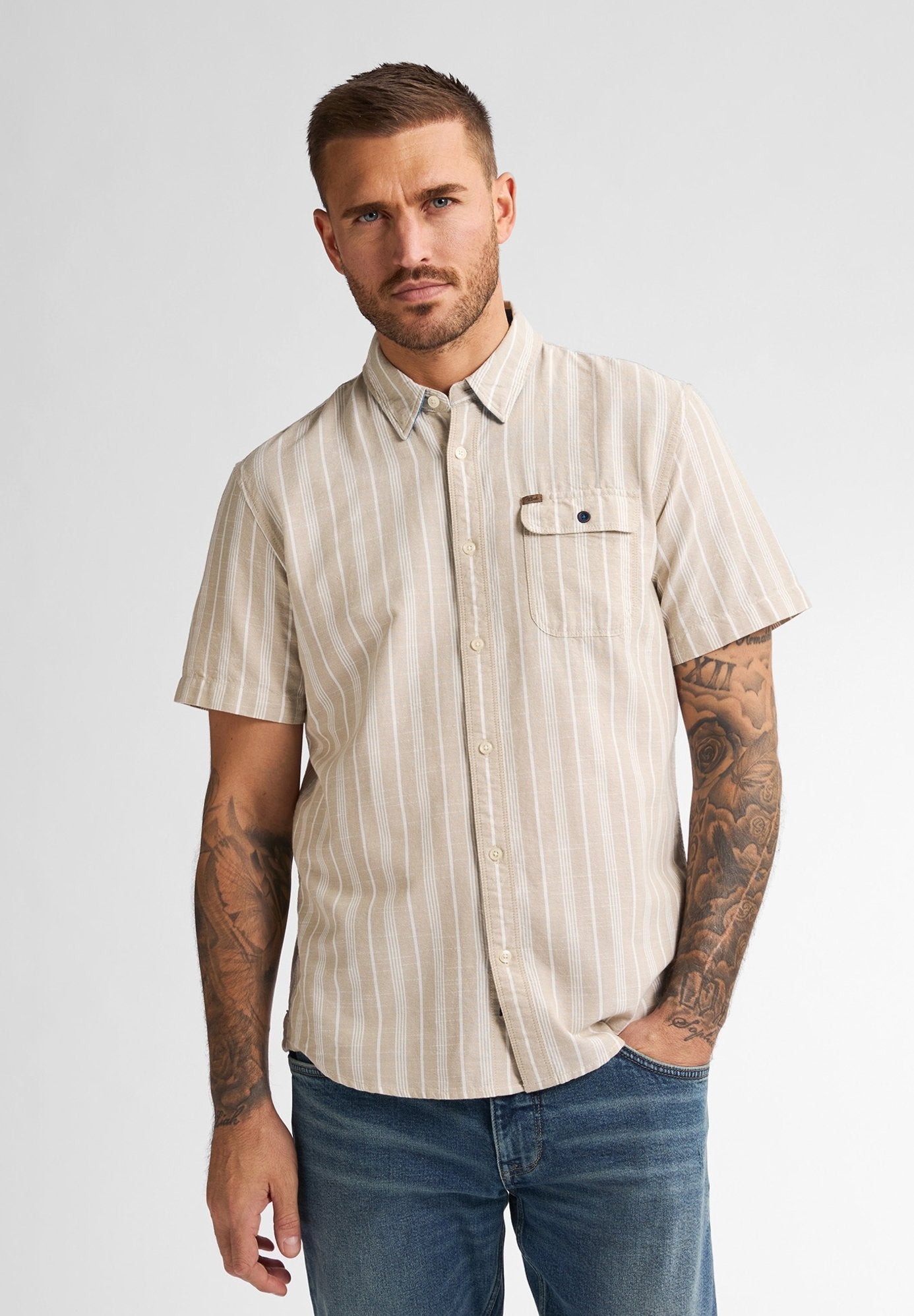 Petrol Industries STRIPED SHIRT TURTLEVISTA