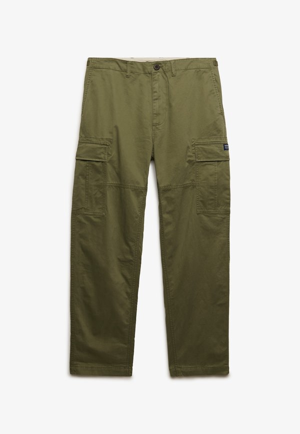 Superdry & Co SUPERDRY REGULAR TAPERED CARGO PANTS.. - Cargo trousers - dusty olive green