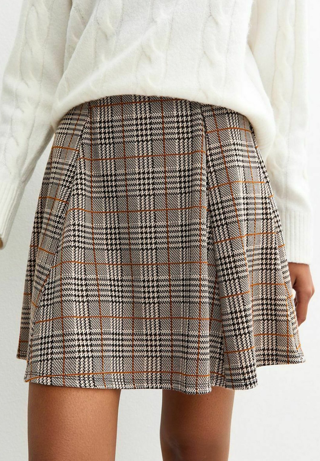 New Look CHECKED PLEATED MINI