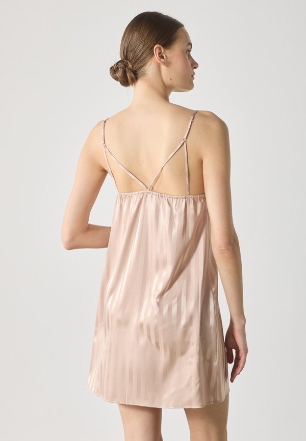 Anna Field by Zalando STRIPED SATIN, SLIP DRESS