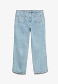Vero Moda Curve Wide-fit VMCTESSA High rise Wide Leg Fit - Straight leg jeans - light blue denim
