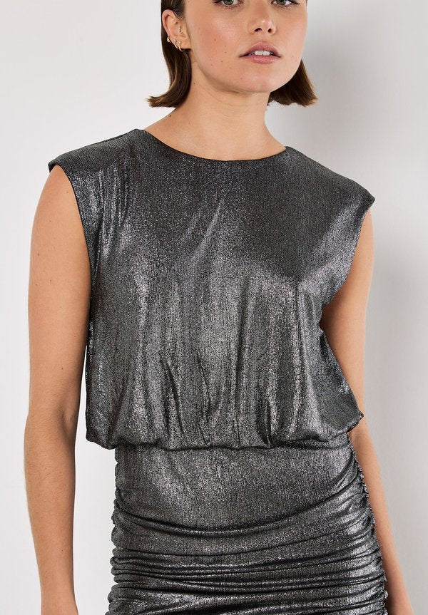 Apricot METALLIC RUCHED