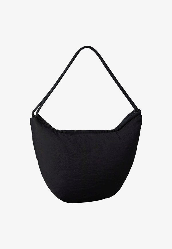 Calvin Klein SMALL HOBO BAG - Handbag - black