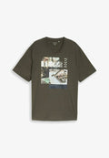TOM TAILOR TOM TAILOR T-SHIRT PLUS SIZE - T-SHIRT MIT FOTOPRINT - Print T-shirt - deep leaf green