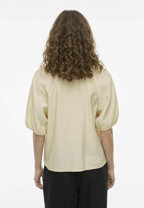 VILA Short sleeved tie neck