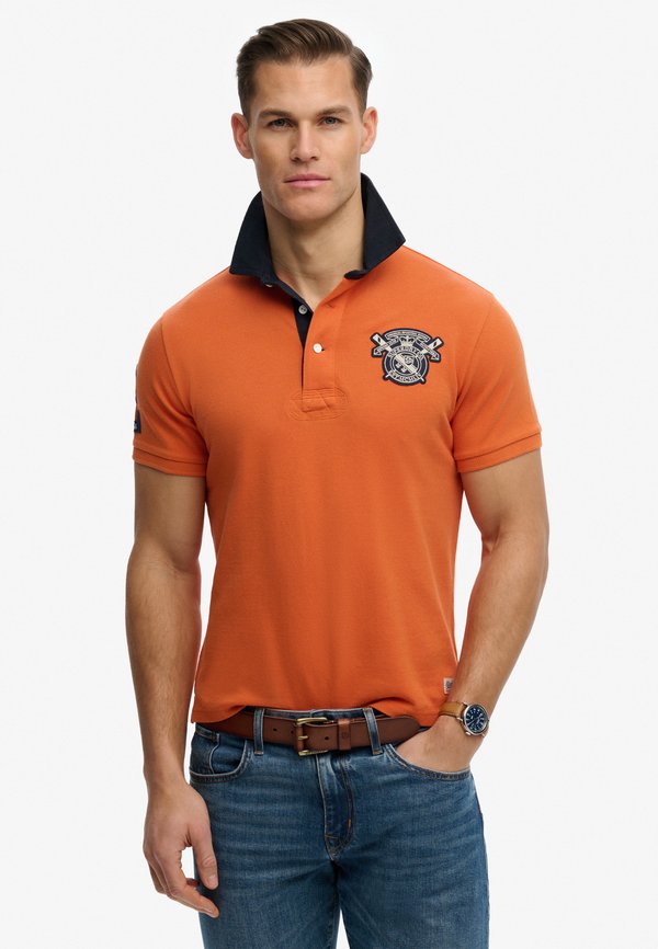 Superdry & Co VINTAGE RUGBY - Polo shirt - prep orange