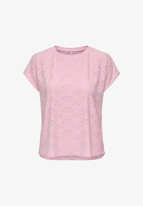 ONLY ONLSMILLA S/S TOP JRS NOOS - Blouse - roseate spoonbill