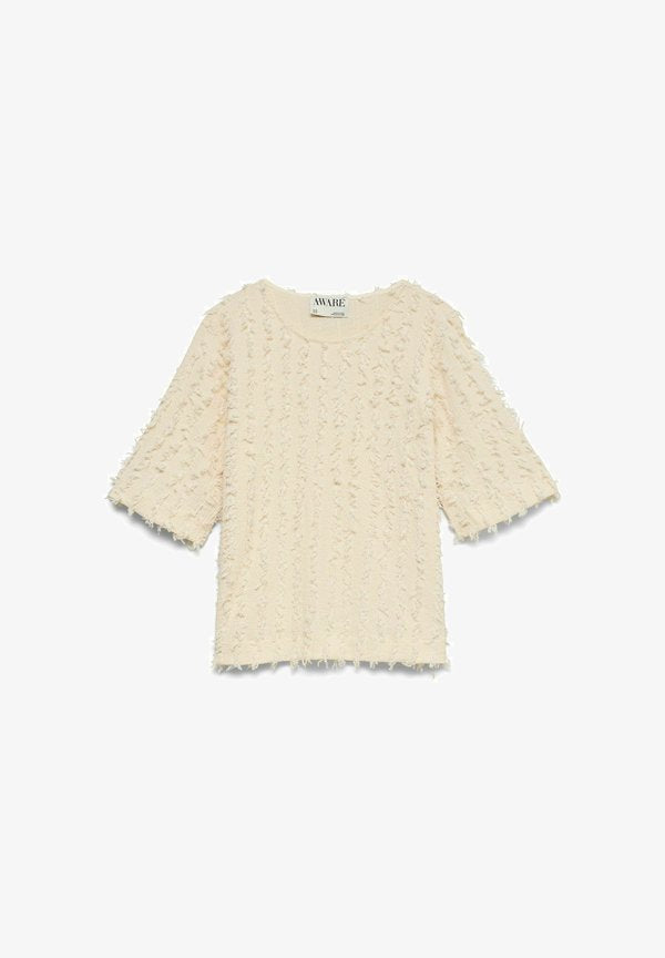Vero Moda TOP AWDESTINY TOP - Print T-shirt - whitecap gray