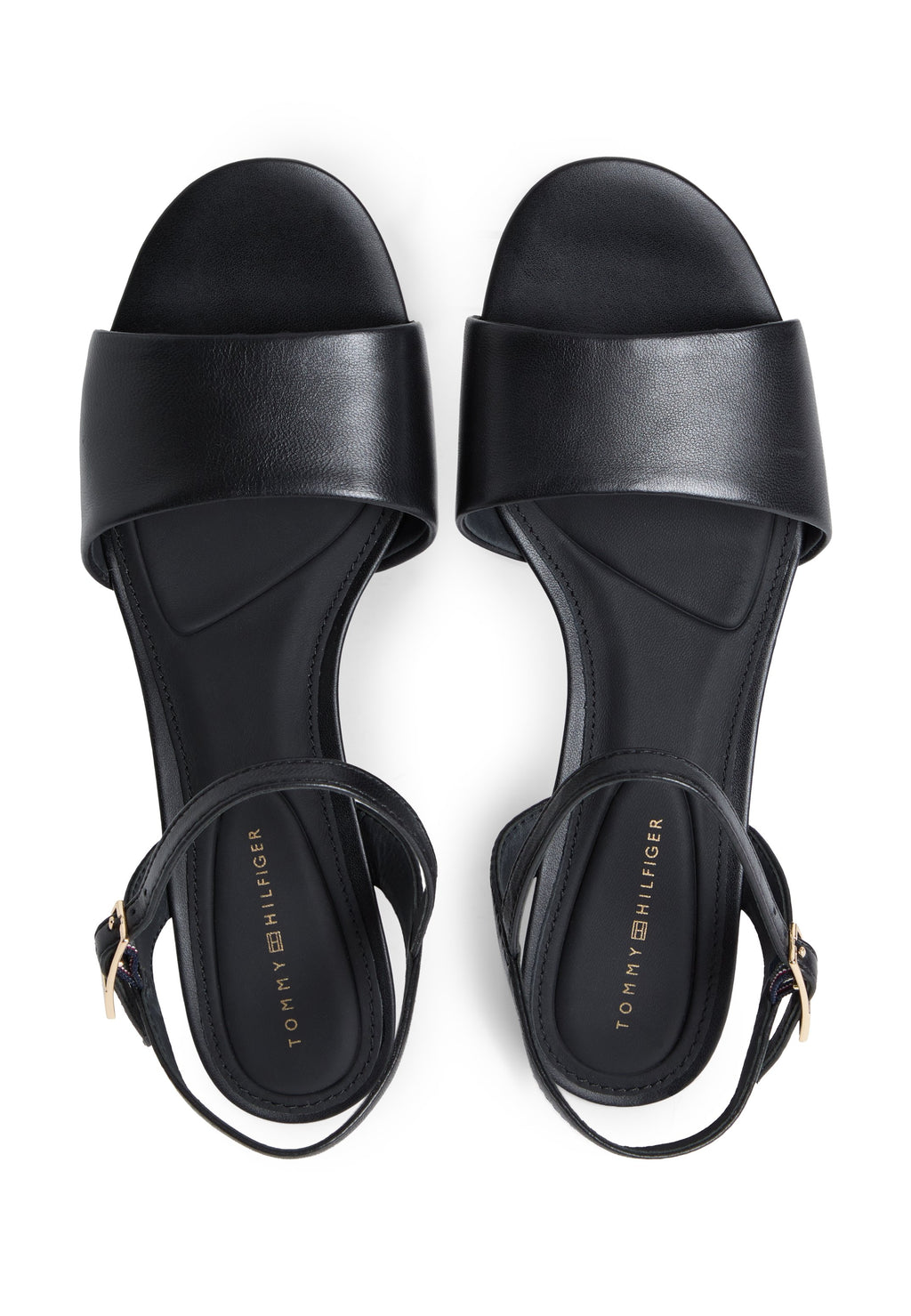 LEATHER OPEN TOE HEELED SANDALS Media 4