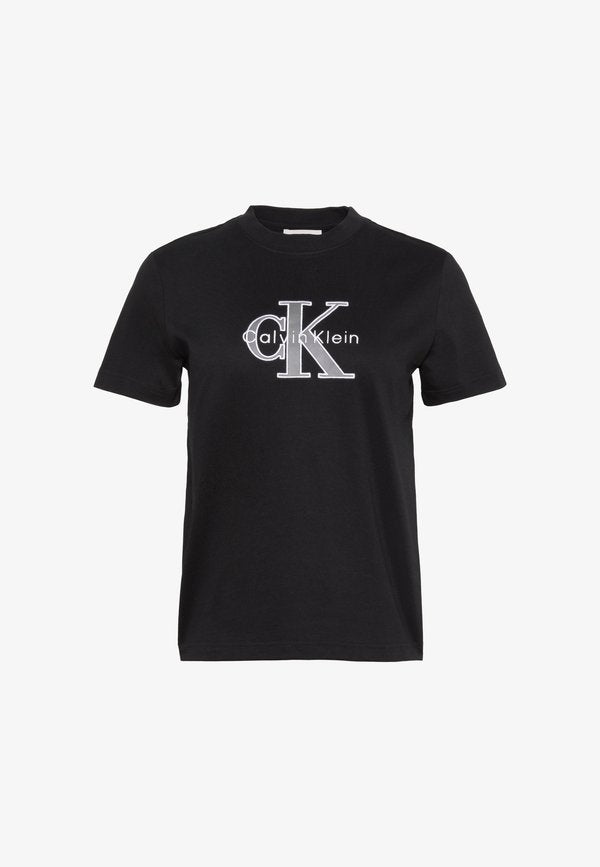 Calvin Klein Jeans HERO CLASSIC MONOLOGO - Print T-shirt - black