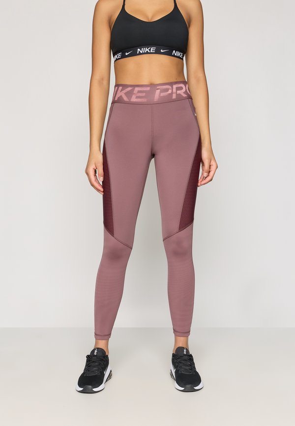 Nike Performance SCULPT TIGHT - Leggings - tattoo/burgundy crush/white