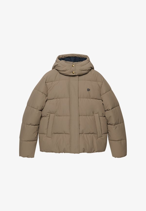 Superdry & Co SUPERDRY PREMIUM HOODED PUFFER JACKET.. - Winter jacket - fallen rock brown