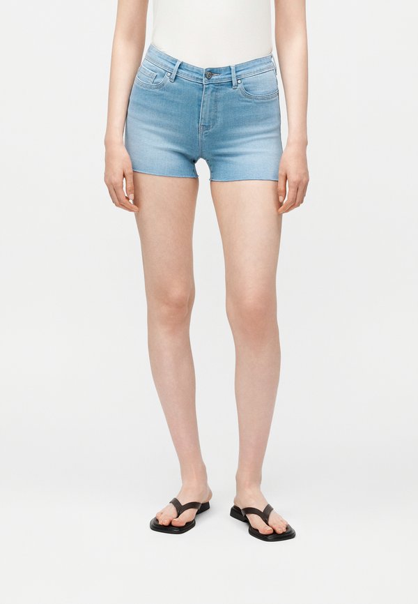 ONLY ONLWAUW - Denim shorts - light blue denim