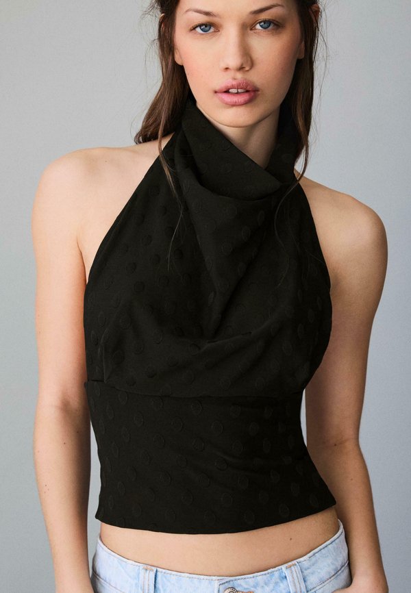 Bershka Blouse - black
