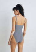 Good American GINGHAM SQUARE NECK SUPPORT ONE PIECE