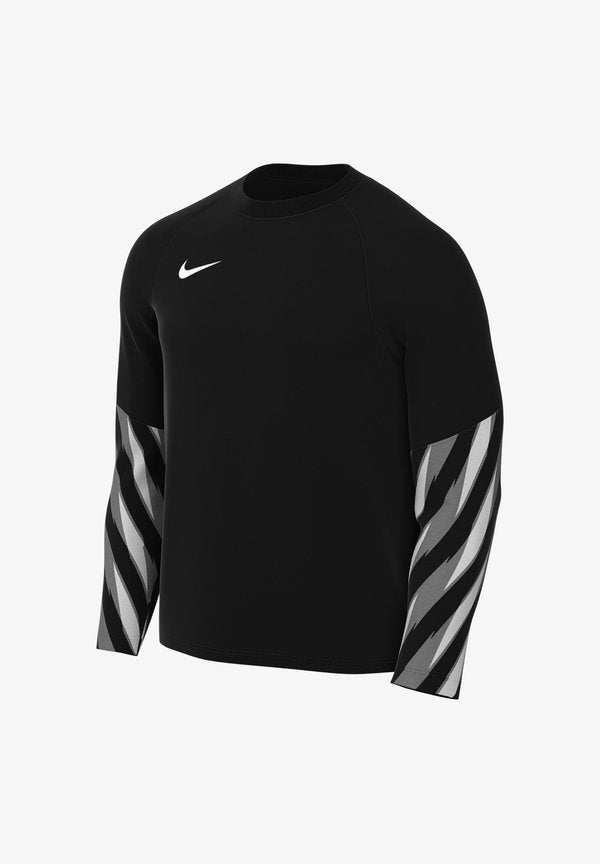 Nike Performance Long sleeved top - schwarzweiss
