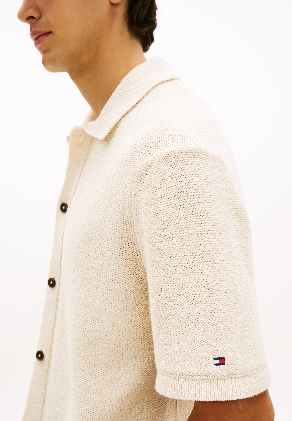 RELAXED FIT KNIT SHORT SLEEVE SHIRT Media 5