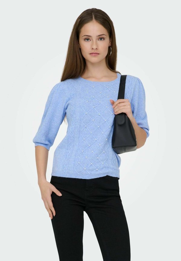 ONLY Knitted ONLGLORIA Knitted - Print T-shirt - ultramarine
