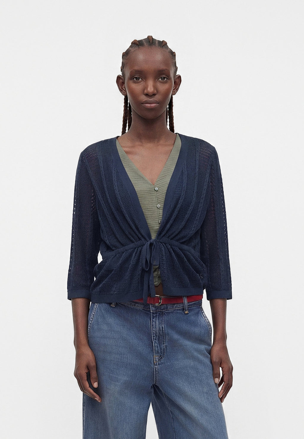 Vero Moda VMLUX LIGHT V NECK STRING CARDIGAN