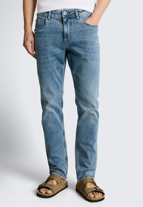 TOM TAILOR TTJOSH REGULAR SLIM FIT - Straight leg jeans - used light stone blue denim