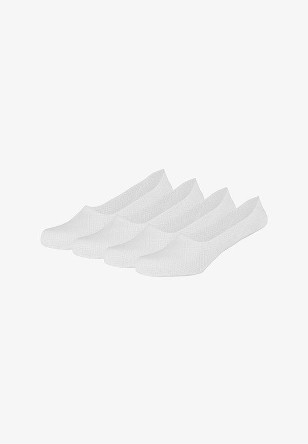s.Oliver UNIFARBEN 4ER PACK - Sneaker socks - white