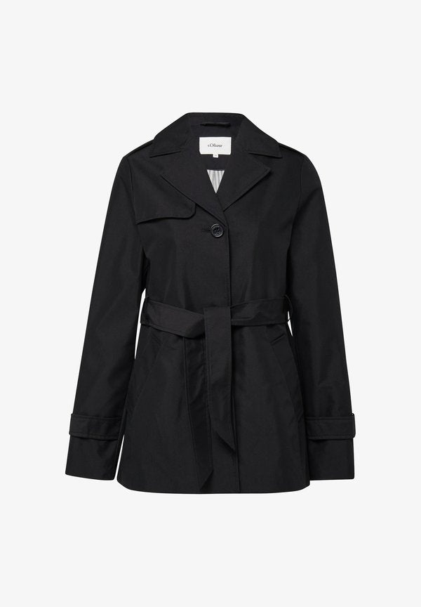 s.Oliver Trenchcoat - schwarz