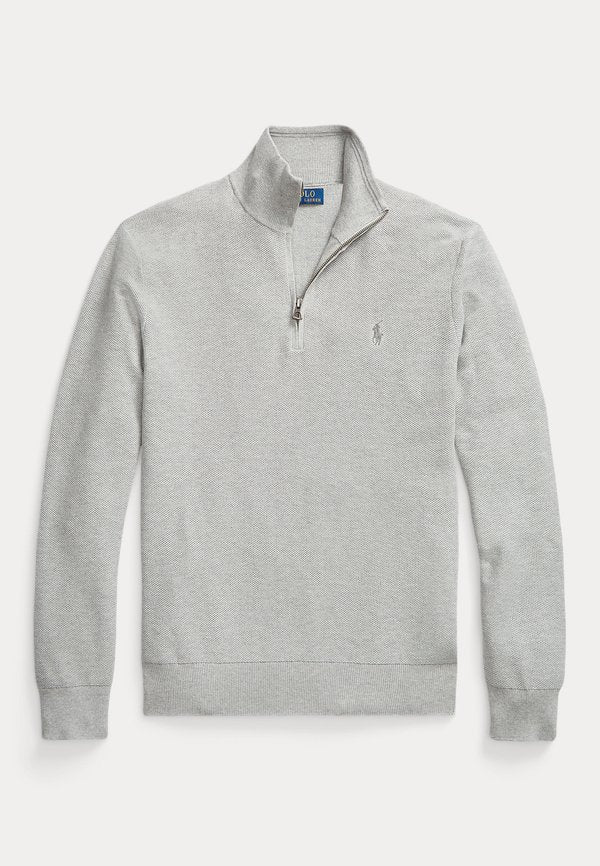Polo Ralph Lauren MESH KNIT COTTON QUARTER ZIP SWEATER