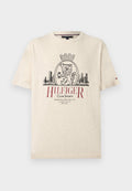 HERITAGE CREST LOGO TEXTURED JERSEY T-SHIRT Media 1