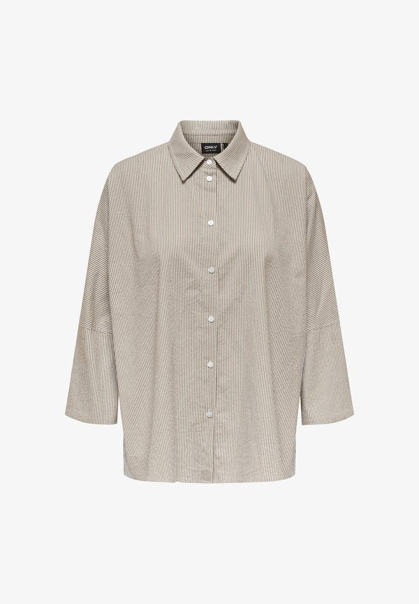 ONLY Button-down blouse - feather gray