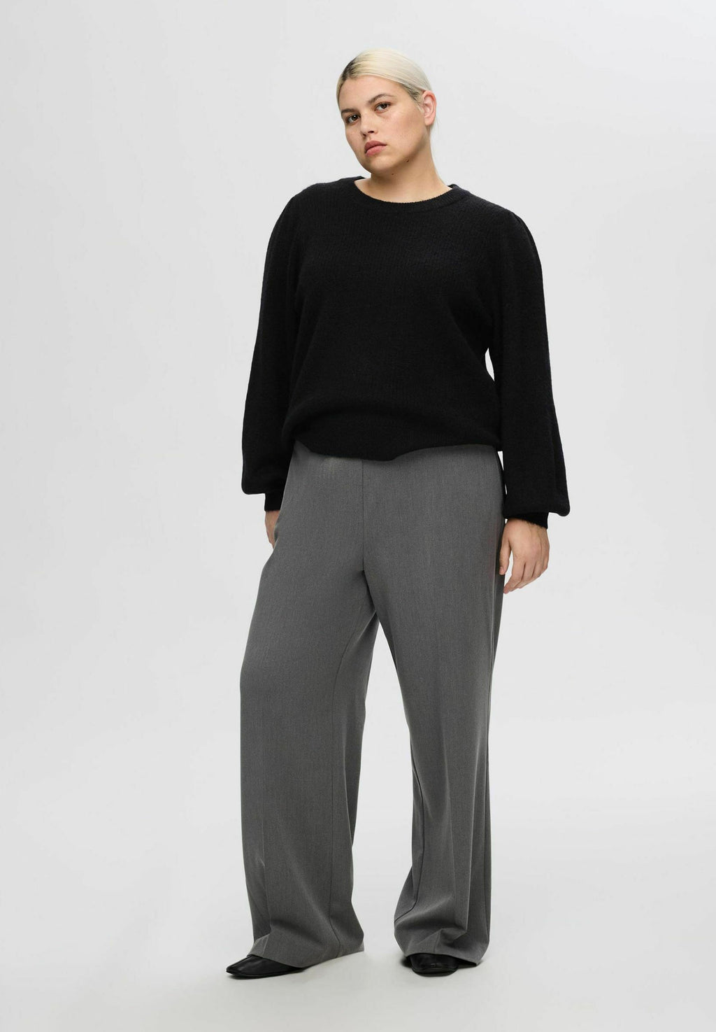 Selected Knitted wool blend