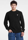 Guess KLEINES LOGO-DREIECK - Jumper - schwarz