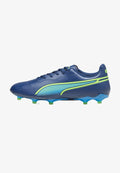 Puma KING MATCH FG/AG - Firm-ground football boots - persian blue pro green ultra blue