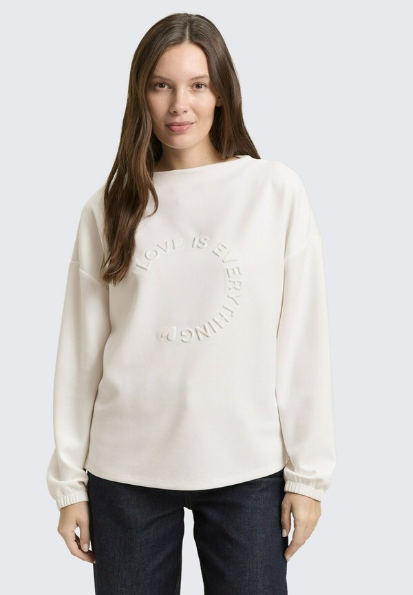 TOM TAILOR Long sleeved top - whisper white