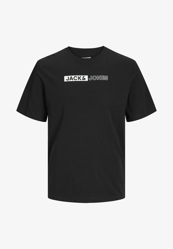 Jack & Jones Plus Size Logo - Print T-shirt - black
