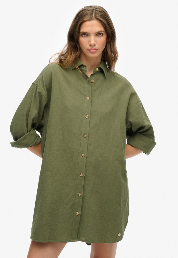 Superdry & Co IBIZA LONGLINE - Beach accessory - beetle green