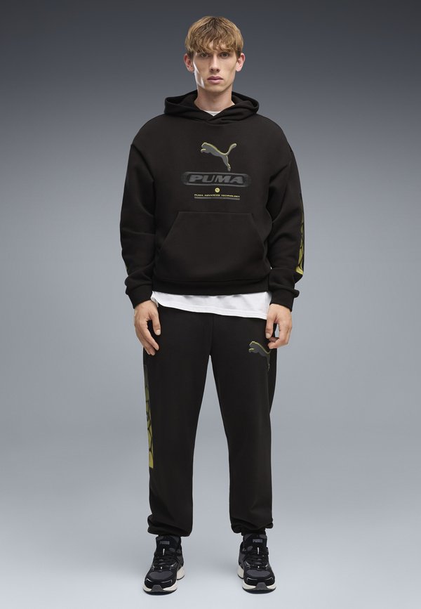 Puma PUMA SPORT BOXY GRAPHIC FLEECE HOODIE - Hoodie - black