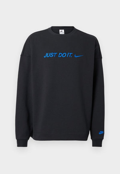 Nike Sportswear CLUB CREW - Sweatshirt - black/game royal