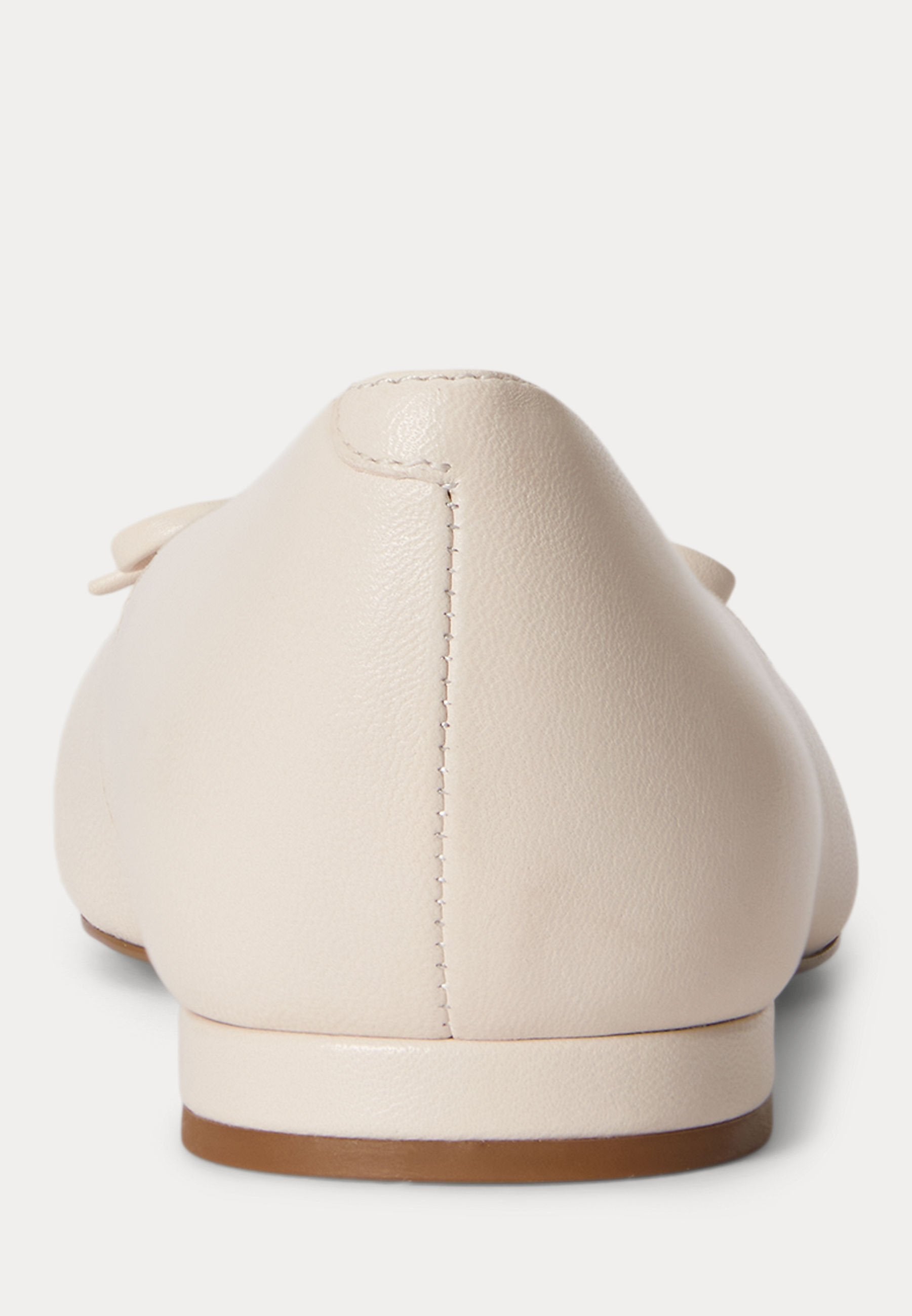 Lauren Ralph Lauren LONDYN LACE-UP NAPPA LEATHER BALLET FLAT