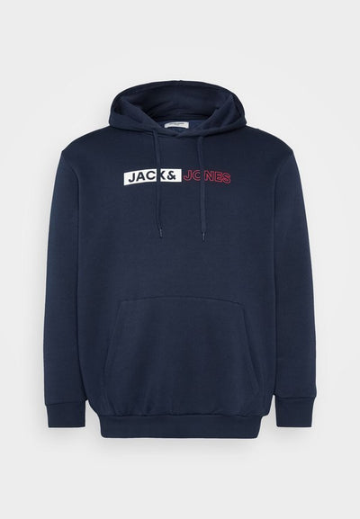 Jack & Jones Plus Size Logo - Hoodie - navy