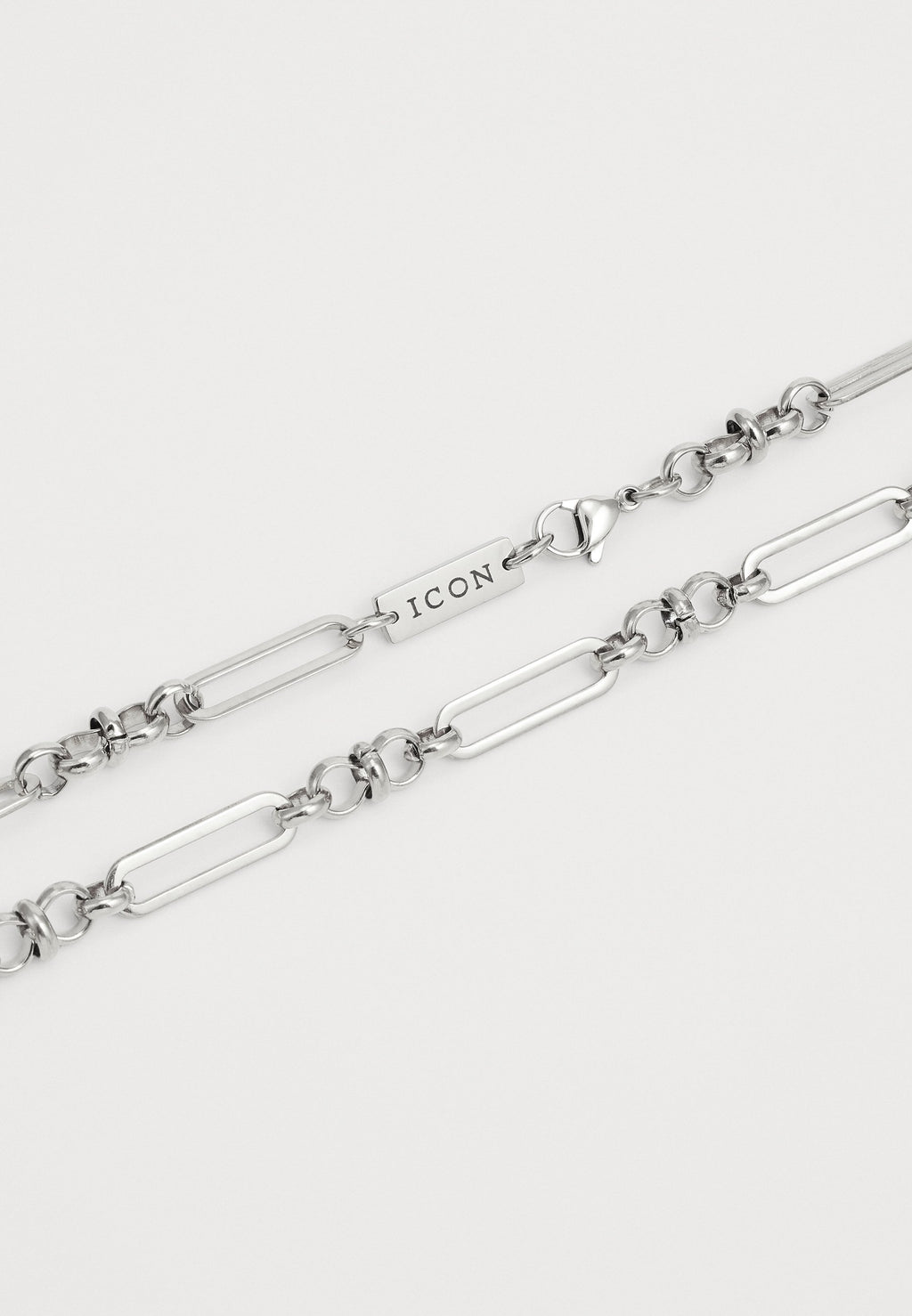 Icon Brand GUARDIAN MIXED LINK FIGARO NECKLACE UNISEX