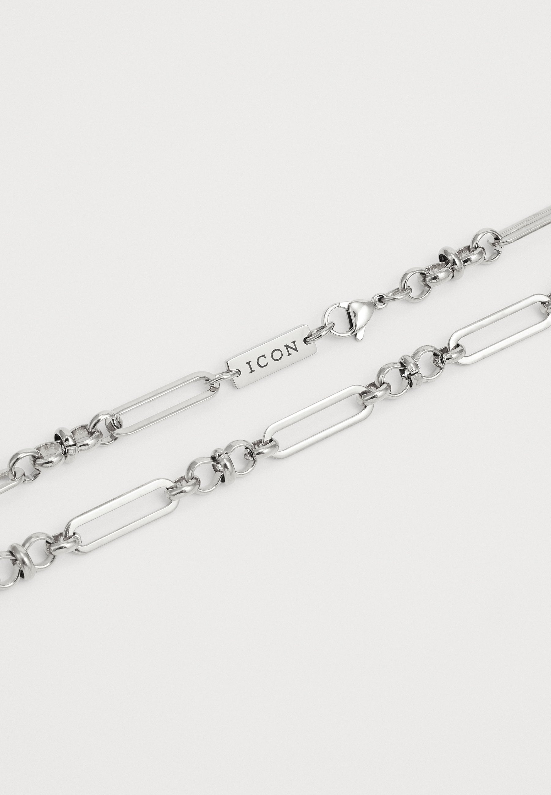 Icon Brand GUARDIAN MIXED LINK FIGARO NECKLACE UNISEX