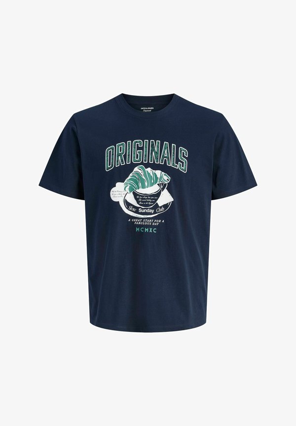 Jack & Jones Printed - Print T-shirt - navy blazer