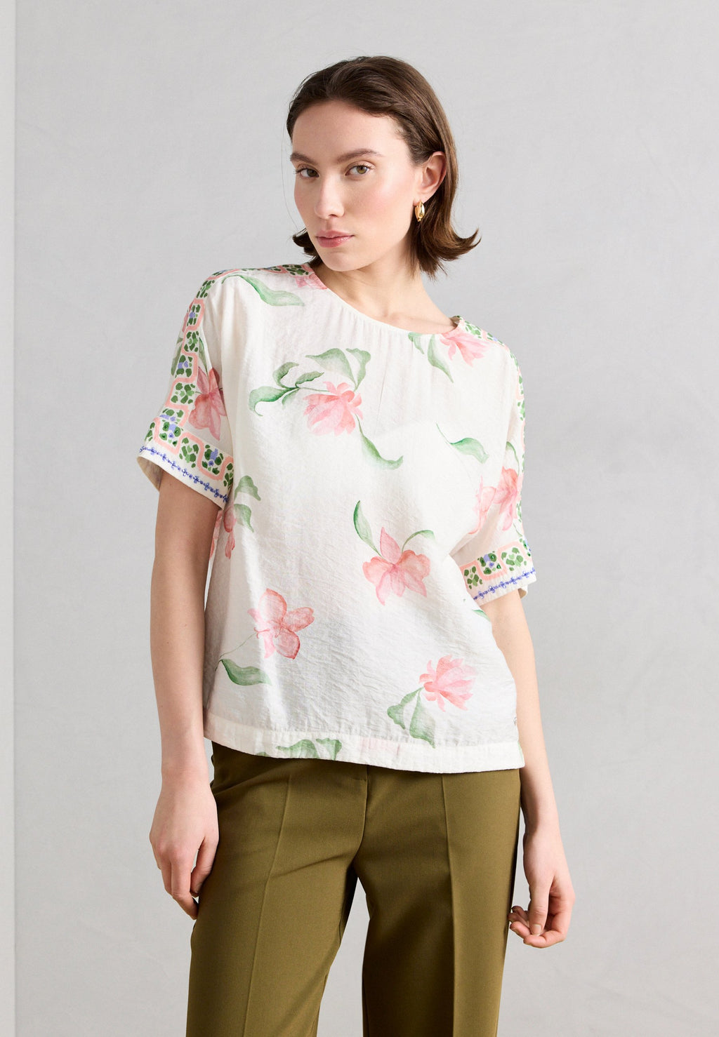 Mos Mosh BIG ORCHID BLOUSE