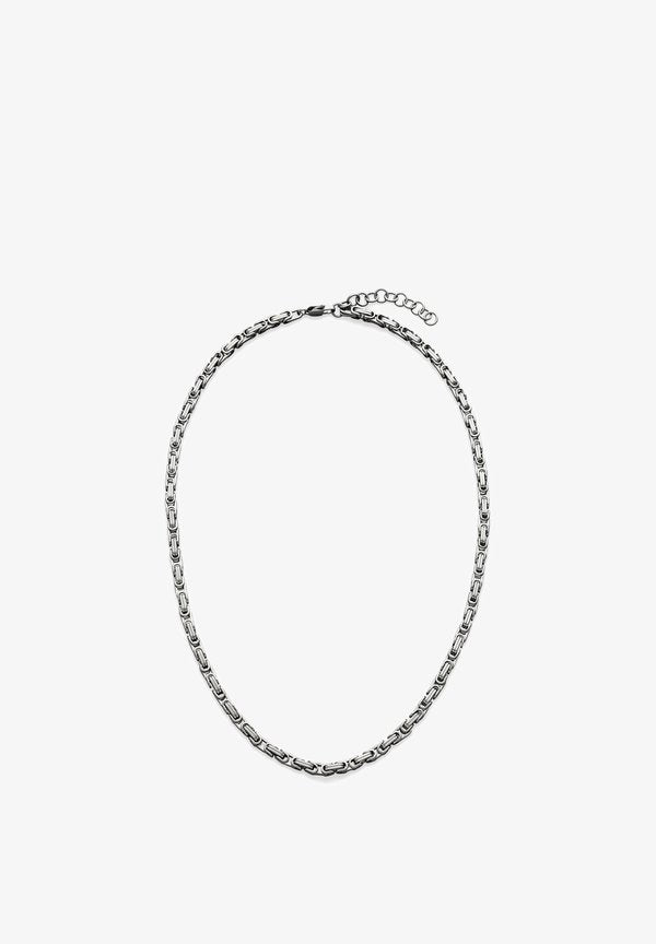 s.Oliver KING CHAIN - Necklace - silver-coloured