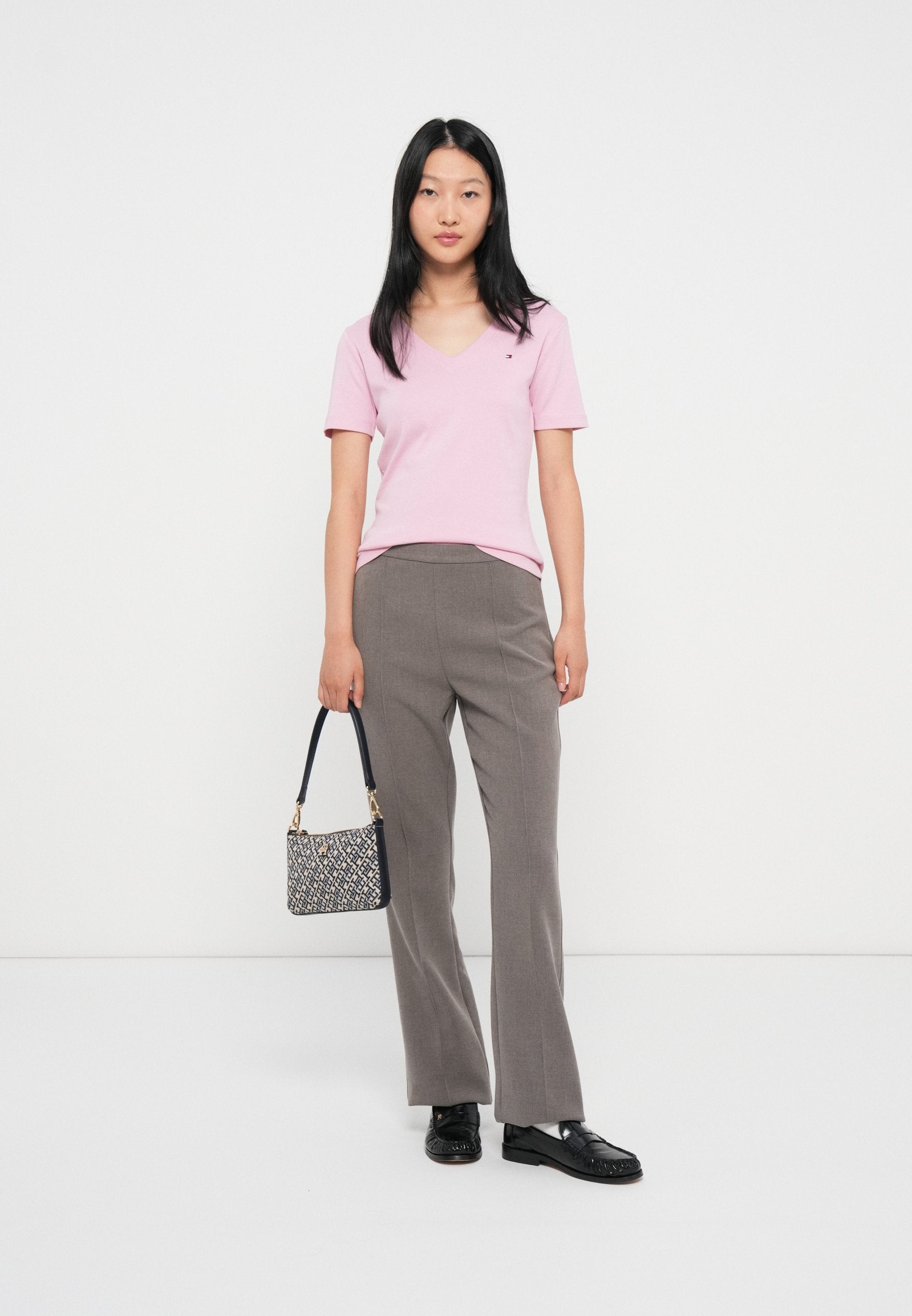 PRESSED CREASE KICK FLARE TROUSERS Media 2
