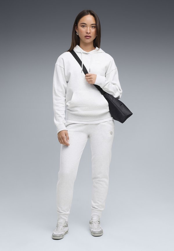 Puma ESSENTIALS ELEVATED HOODIE - Hoodie - white glow heather