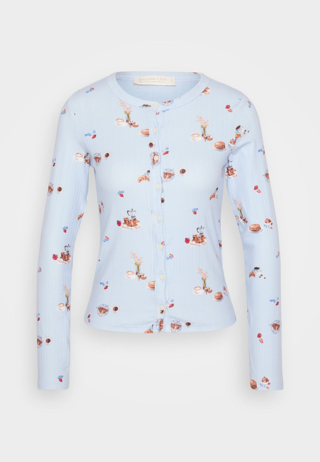 Abercrombie & Fitch POINTELLE LONG SLEEVE SHIRT