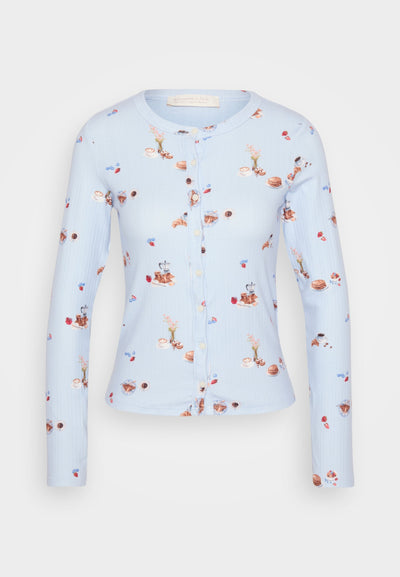 POINTELLE LONG SLEEVE SHIRT